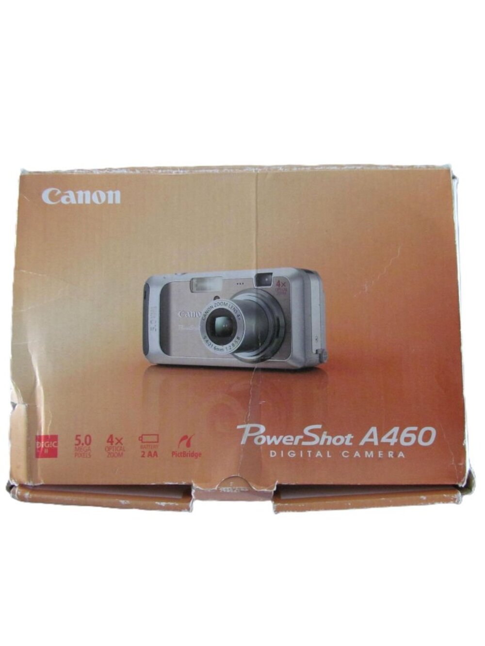 Canon PowerShot A460 Digital Camera 5.0MP 4x Optical Zoom Box Accessories Tested